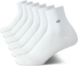 Calvin Klein Women's Crew Socks - 6 Pack Soft Cotton Blend Roll Cuff Mini/Mid Crew Dress Socks for Women (Shoe Size: 4-10)