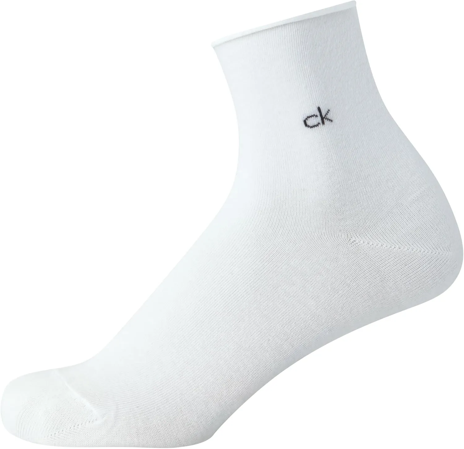 Calvin Klein Women's Crew Socks - 6 Pack Soft Cotton Blend Roll Cuff Mini/Mid Crew Dress Socks for Women (Shoe Size: 4-10)