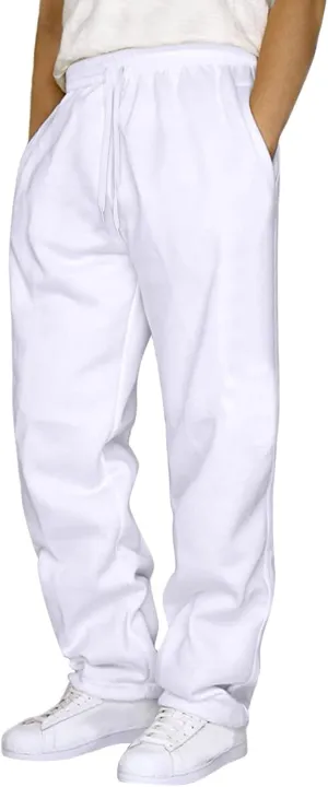 Cargo Work Pant Men Linen Casual Chinos Pants Gym Yoga Sweatpant with Multiple Pockets Joggers Bottoms Pant