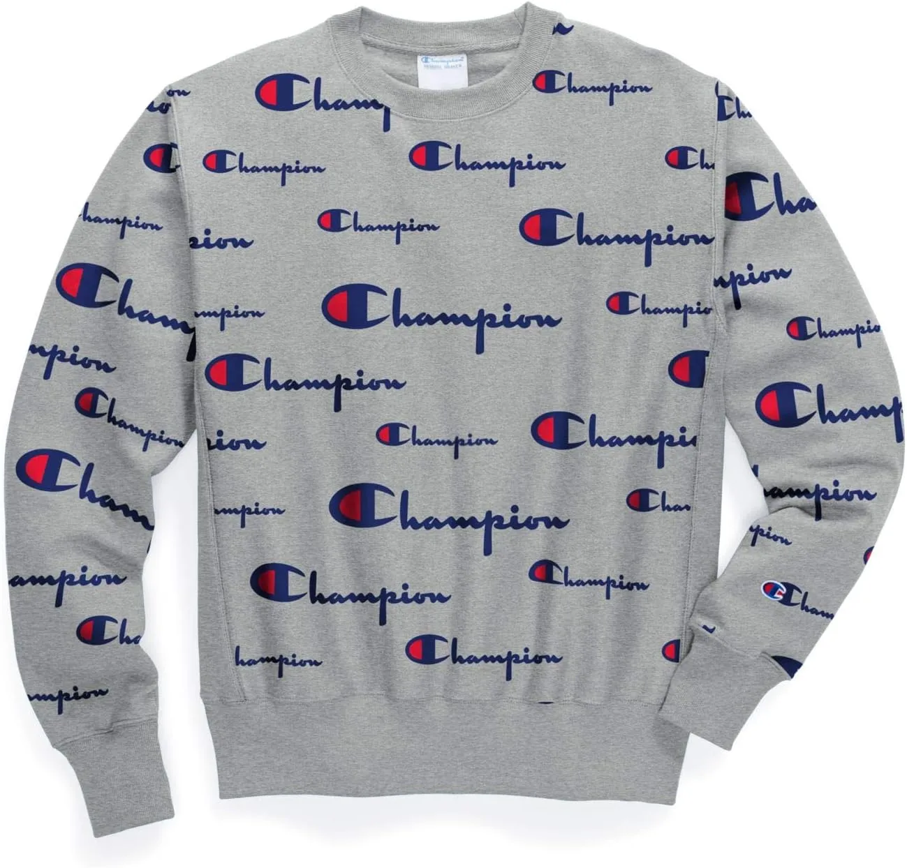 Champion Reverse Weave Crew - Tossed C Logos All Over Print