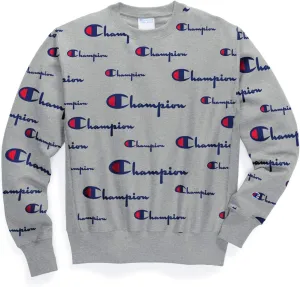 Champion Reverse Weave Crew - Tossed C Logos All Over Print