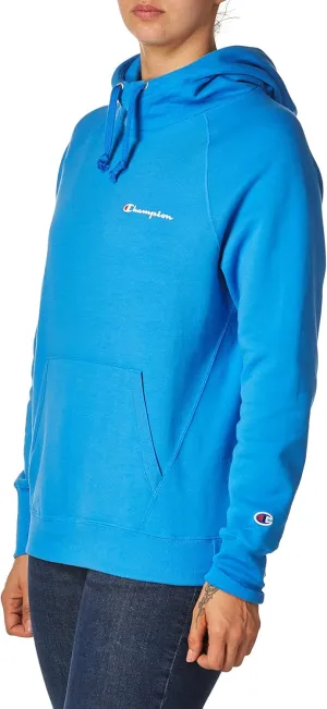 Champion Women's Powerblend Fleece Hoodie, Left Chest Script