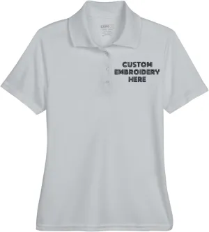 Custom Embroidered Women's Dri Fit Polo Shirt, Personalized Business Logo Shirt, Ladies Performance Polos, Women Golf Shirt