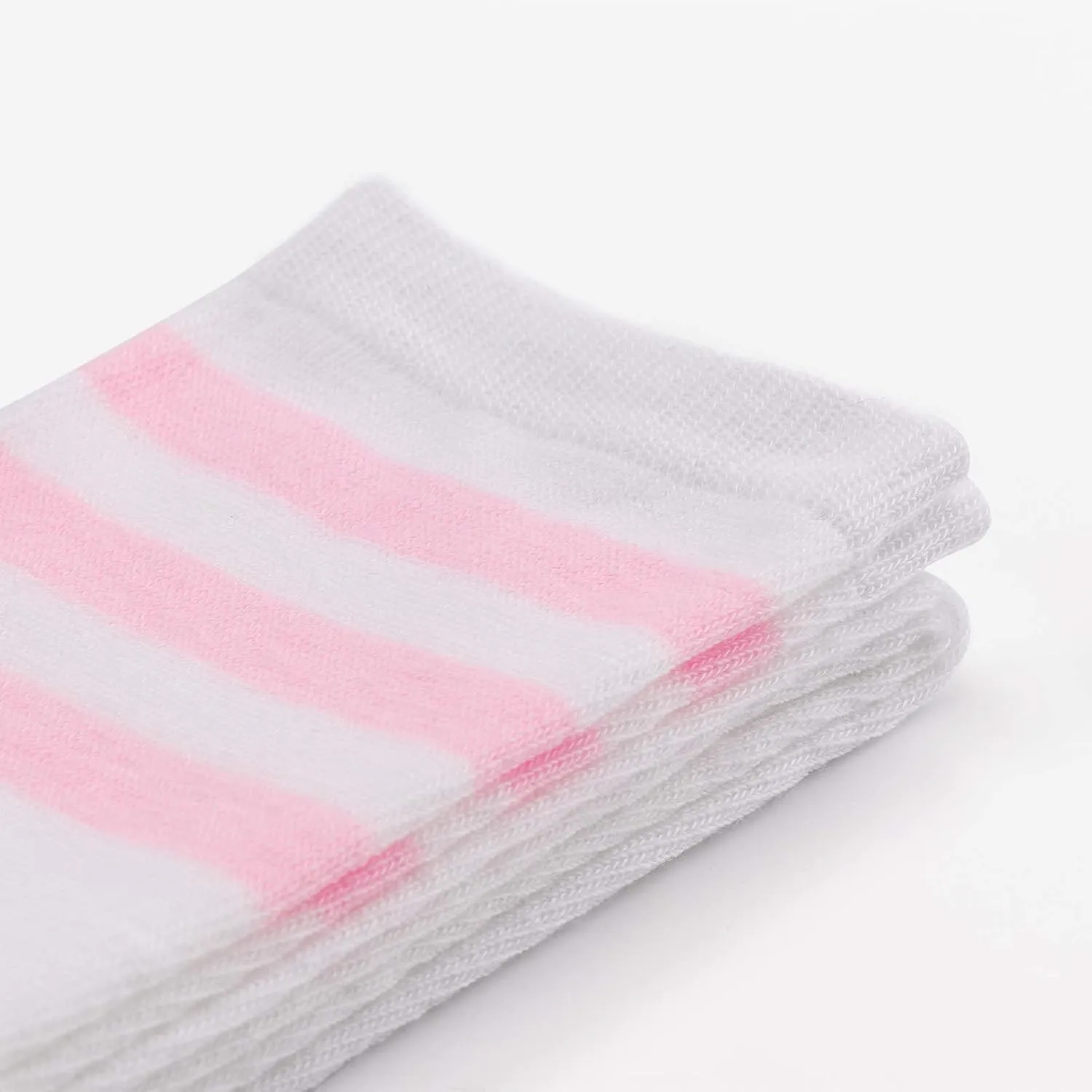 DRESHOW 3 Pairs Thigh High Socks Striped Over Knee Thin Tights Long Stocking Knee High Leg Warmer