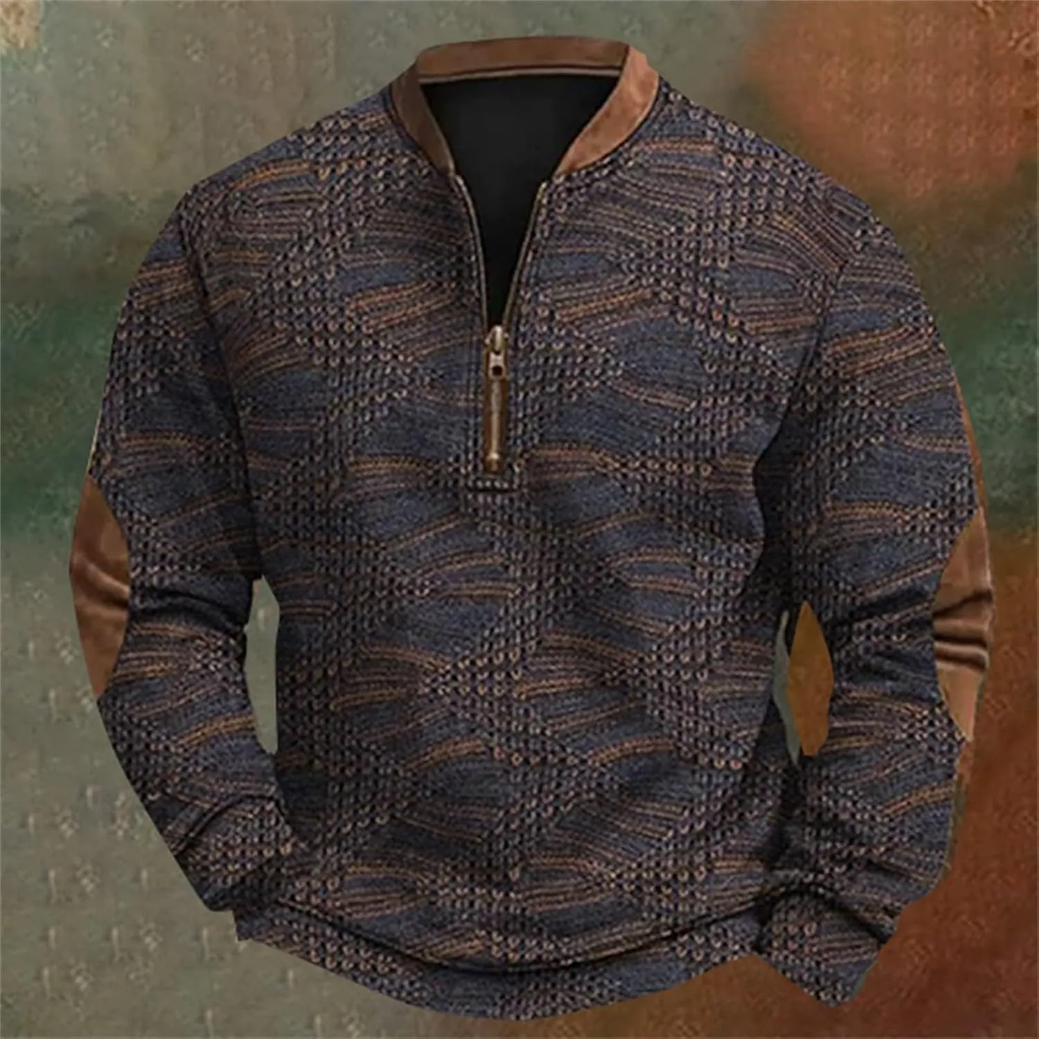 Jackets For Men Loose 3D Printed Zipper Long Sleeved Hoodie Yellow Hoodie Mens Windbreakers Mens Big And Tall
