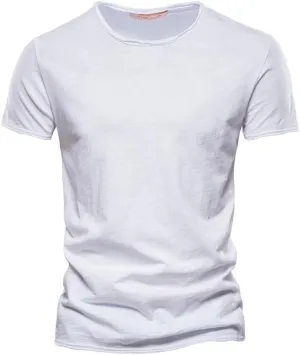 Mens Crew Neck T Shirt Short Sleeve Casual Summer Basic Tee Muscle Slim Fit Workout T-Shirt