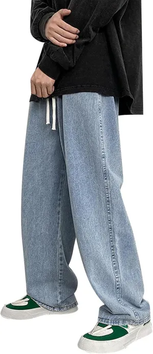 Men??s Jeans Pants Cargo Pants Y2K Wide Leg Jeans Fashion Stretch Destroyed Ripped Vintage Baggy Jeans
