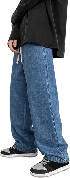 Men??s Jeans Pants Cargo Pants Y2K Wide Leg Jeans Fashion Stretch Destroyed Ripped Vintage Baggy Jeans