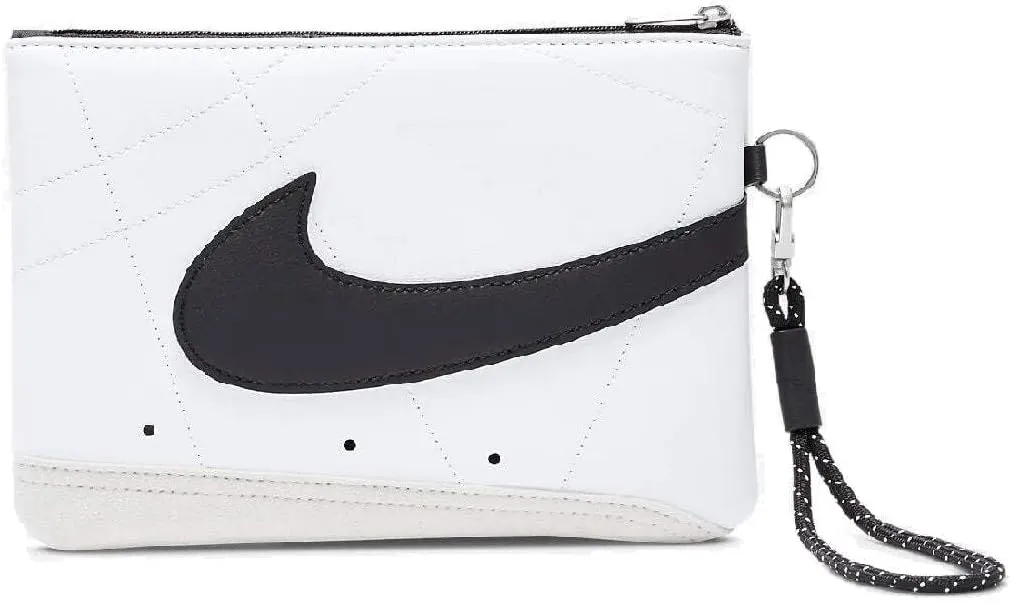 Nike Blazer Wristlet Clutch Bag Unisex White Black, white black